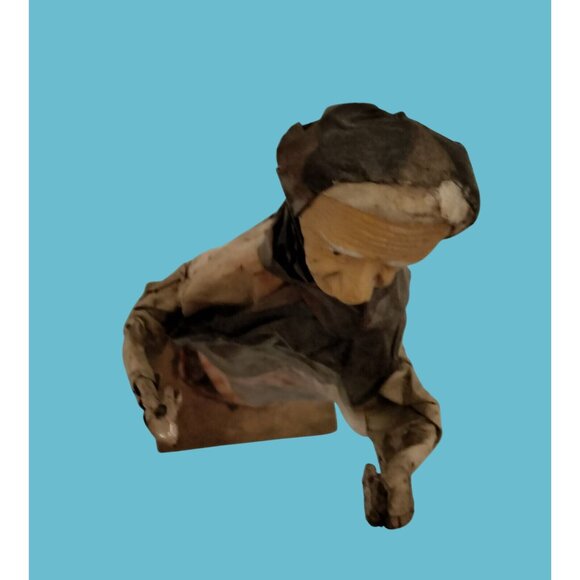 Old Women Grandmothers Mexican Paper Mache Figure Folk Art Lot 2 Mothers Day - Picture 13 of 16